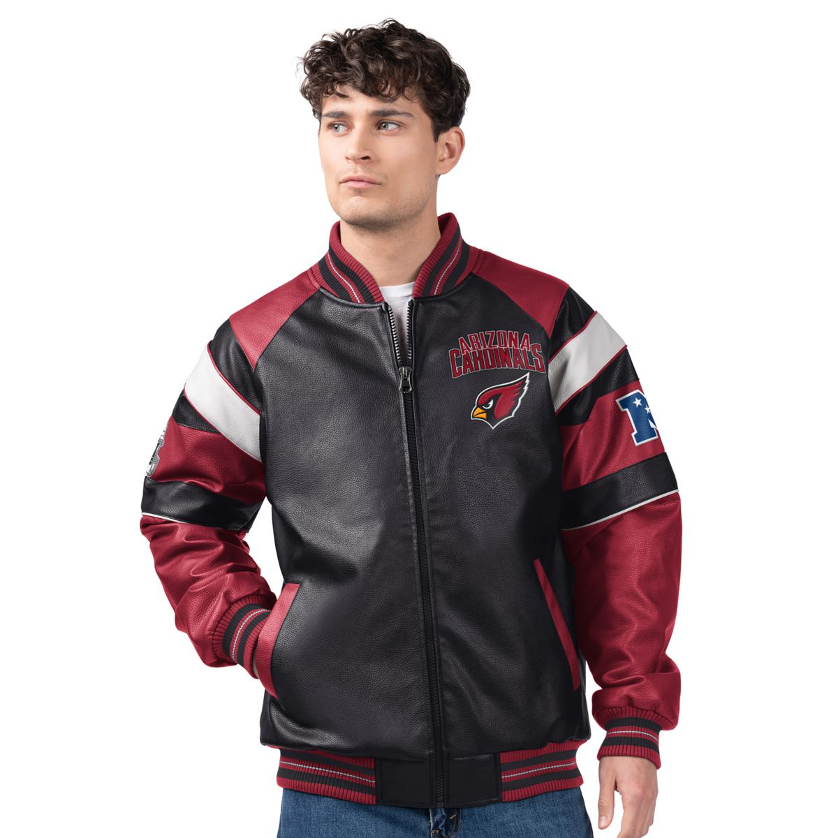 Officially Licensed NFL by Carl Banks Faux Leather Jacket